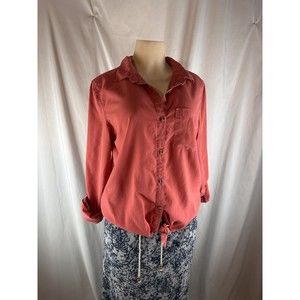Thread & Supply Women's Pink Lon Sleeve Blouse Size Medium